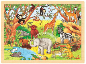 Puzzle, Afryka, 48 el.- sklep z zabawkami online