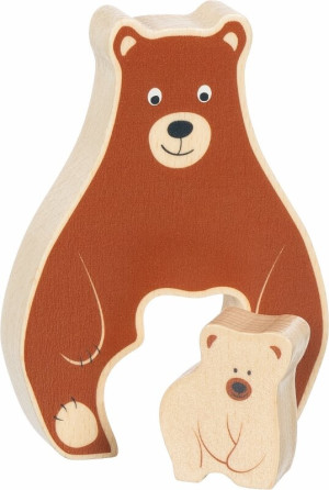 Układanka drewniana Stojący Niedźwiedź Goki- sklep z zabawkami online