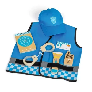 Kostium Policjanta dla Dzieci 3-5 lat z akcesoriami BigJigs Toys 35002, zabawa w odgrywanie ról- sklep z zabawkami online