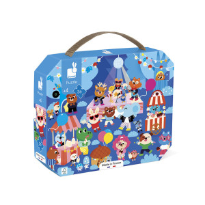 Janod Puzzle w walizce Przyjęcie 36 elementów 4+ Made in France- sklep z zabawkami online