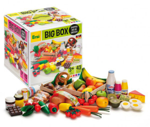 Zestaw produktów spożywczych do zabawy Big Box 43 elementy Erzi- sklep z zabawkami online