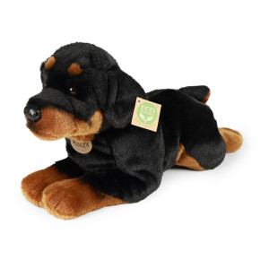 Pluszowy pies rottweiler leżący 39 cm Rappa- sklep z zabawkami online