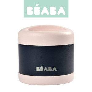 Beaba Pojemnik - termos obiadowy ze stali nierdzewnej z hermetycznym zamknięciem duży 500 ml light pink/night blue- sklep z zabawkami online