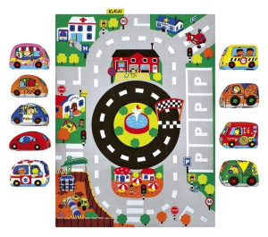 Miękka mata z kolorowymi autkami K's Kids- sklep z zabawkami online