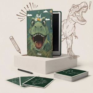 KidBook Tablet graficzny do rysowania dla dzieci Dino Kidinex- sklep z zabawkami online
