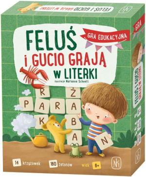 Edukacyjna gra językowa Feluś i Gucio grają w literki Nasza Księgarnia- sklep z zabawkami online