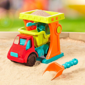 Zestaw do zabaw w piasku sitko ciężarówka B.Toys- sklep z zabawkami online