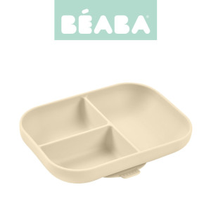 Beaba Silikonowy trójdzielny talerz z przyssawką Clay- sklep z zabawkami online