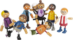 Drewniane lalki Rodzina z dzieckiem Small Foot- sklep z zabawkami online
