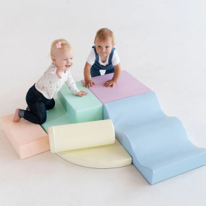 Klocki modułowe do zabawy zestaw pastelowy Soft Play Explorer IGLU- sklep z zabawkami online