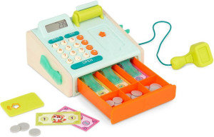 Interaktywna kasa sklepowa dla dzieci Mini Cashier Playset B.Toys- sklep z zabawkami online