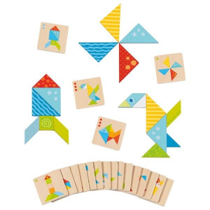 Tangram dla dzieci Kolorowy świat Goki- sklep z zabawkami online