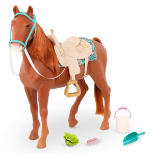 Duży Koń dla lalki American Saddlebred z akcesoriami do czesania i stylizacji 50cm Our Generation- sklep z zabawkami online
