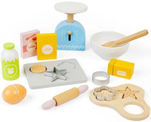 Drewniany zestaw do zabawy w pieczenie ciasteczek Bigjigs- sklep z zabawkami online