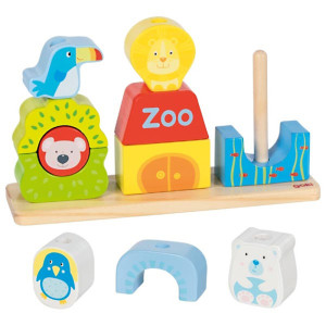 Układanka na palikach Zoo Goki- sklep z zabawkami online
