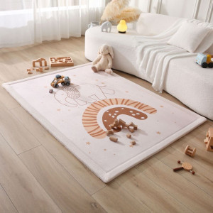 Mata piankowa dla dzieci Dywan do pokoju dziecięcego Coral Velvet z pianką memory 170 x 120 cm Tęcza & Słoń Hakuna Matte- sklep z zabawkami online