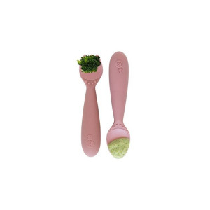 Komplet silikonowych sztućców Mini Utensils pastelowy róż EZPZ- sklep z zabawkami online