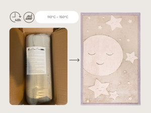 Mata piankowa dla dzieci Dywan do pokoju dziecięcego Księżyc i gwiazdy Cloud Play Mat 3D 200 x 150 cm Hakuna Matte- sklep z zabawkami online