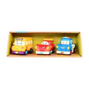 Zabawka samochód Trzy pojazdy z napędem B.Toys- sklep z zabawkami online