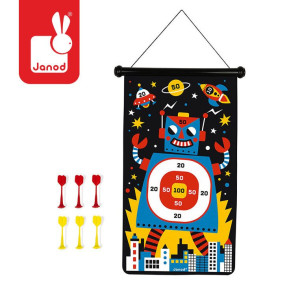 Magnetyczna gra w rzutki Roboty, Janod- sklep z zabawkami online