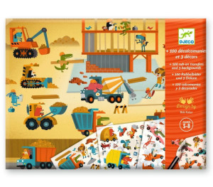 Zestaw kalkomanii Pojazdy Djeco- sklep z zabawkami online