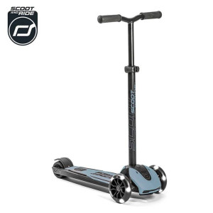 SCOOTANDRIDE Highwaykick 5 LED Hulajnoga trójkołowa balansowa ze świecącymi kółkami 5+ Steel- sklep z zabawkami online
