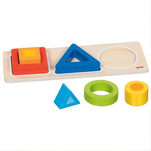 Tablica do sortowania z figurami geometrycznymi Geo Blocks Goki- sklep z zabawkami online