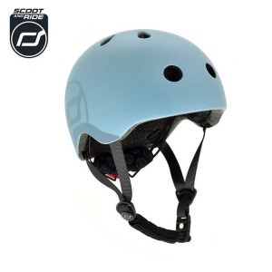 SCOOTANDRIDE Kask S-M dla dzieci 3+ Steel- sklep z zabawkami online