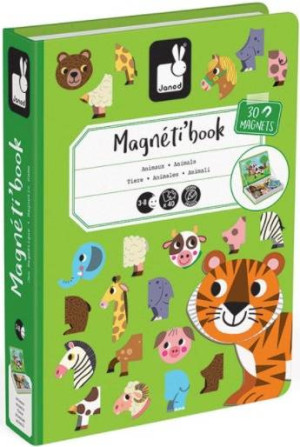 Magnetyczna układanka Zwierzęta Magnetibook Janod- sklep z zabawkami online