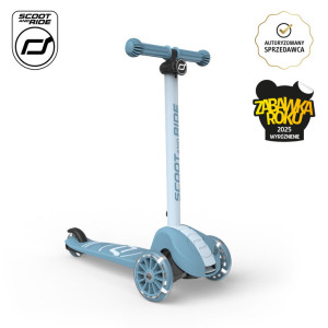 SCOOTANDRIDE Highwaykick 3S Hulajnoga z systemem sterowania 2w1 i kółkami LED składana 3+ Steel- sklep z zabawkami online