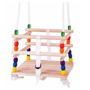 Drewniana huśtawka z koralikami Bigjigs Toys- sklep z zabawkami online