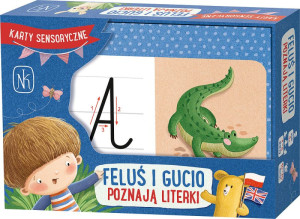 Edukacyjna gra językowa Feluś i Gucio poznają literki Nasza Księgarnia- sklep z zabawkami online