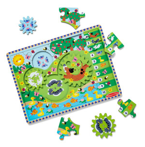 Drewniana układanka Zwierzęta Melissa and Doug- sklep z zabawkami online