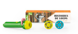 Lampka projektor dla dziecka Przygody wilka Moulin Roty 894390- sklep z zabawkami online