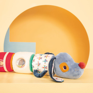 Lilliputiens Wałek dźwiękowy 4-elementowy Piesek Jules 6 m+- sklep z zabawkami online