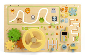 Drewniana tablica manipulacyjna dla dzieci Dżungla Bigjigs- sklep z zabawkami online