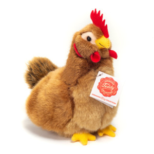 Kura Brązowa Siedząca 16 cm maskotka dla dzieci Teddy Hermann- sklep z zabawkami online