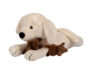 Pluszowy piesek mama z 2 szczeniakami Astrup- sklep z zabawkami online