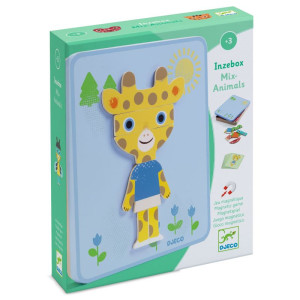 Magnetyczne puzzle Inzebox ZWIERZĘTA DJ03071- sklep z zabawkami online