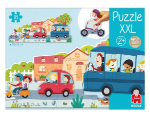 Puzzle dla dzieci XXL Pojazdy Goula- sklep z zabawkami online