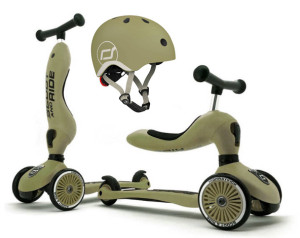SCOOTANDRIDE Highwaykick 1 2w1 Jeździk i hulajnoga 1-5 lat Olive- sklep z zabawkami online