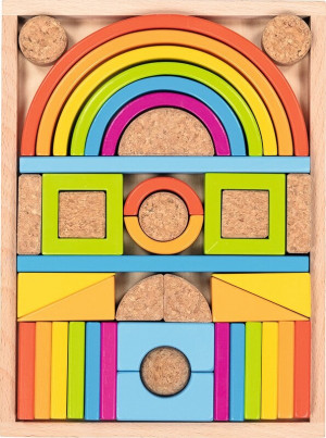 Drewniana układanka 3D z 40 klocków Goki- sklep z zabawkami online