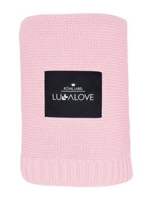 Bambusowy koc Candy pink różowy Lullalove- sklep z zabawkami online
