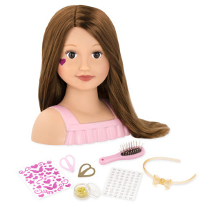 Głowa lalki do czesania Talia doll face Our Generation- sklep z zabawkami online