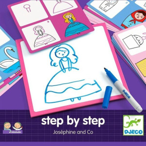 Nauka rysowania krok po kroku z Josephine Djeco- sklep z zabawkami online
