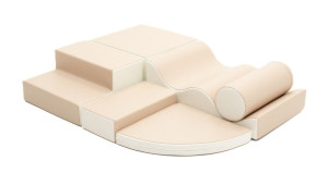 Klocki modułowe do zabawy zestaw beżowo biały Soft Play Explorer IGLU- sklep z zabawkami online