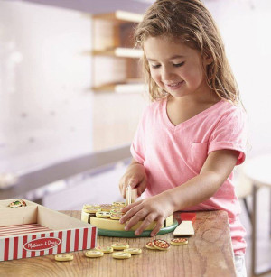 Drewniana pizza w pudełku Pizza Party Melissa & Doug- sklep z zabawkami online