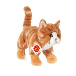 Kot Rudy Pręgowany stojący 20 cm maskotka dla dzieci Teddy Hermann- sklep z zabawkami online