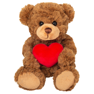 Maskotka miś pluszowy 20 cm z dużym serduszkiem Teddy Hermann- sklep z zabawkami online