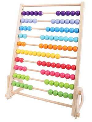Wielkie kolorowe liczydło 100 korali Bigjigs Toys- sklep z zabawkami online